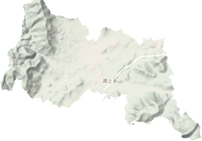 湖上乡地形地图