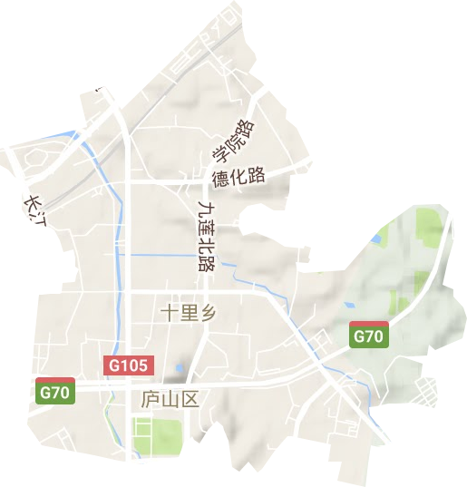 十里街道地形地图