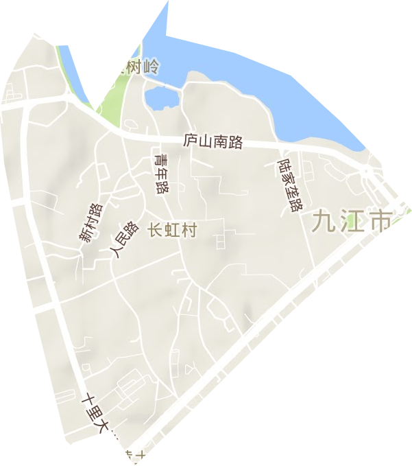 人民路街道地形地图