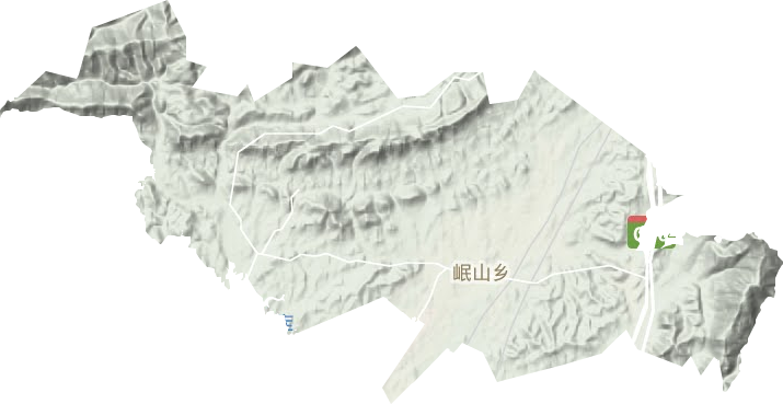岷山乡地形地图