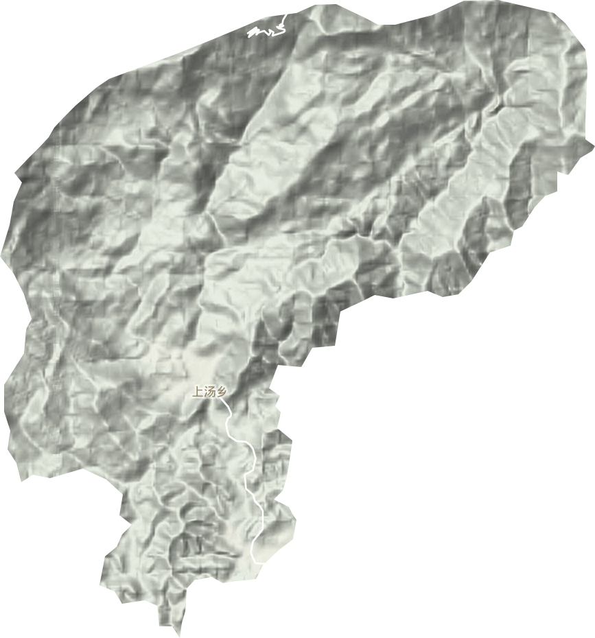 上汤乡地形地图