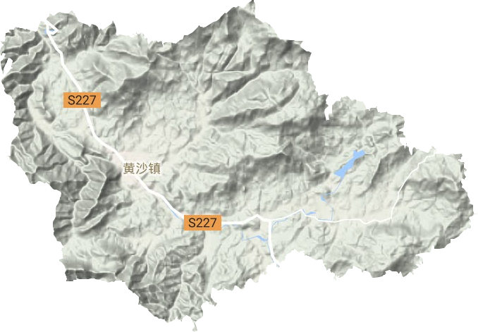黄沙镇地形地图