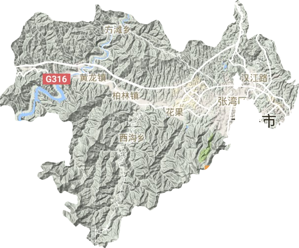张湾区地形地图
