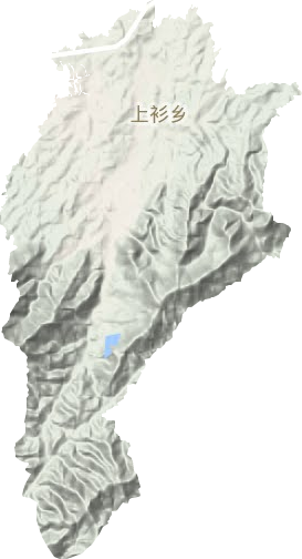 上衫乡地形地图