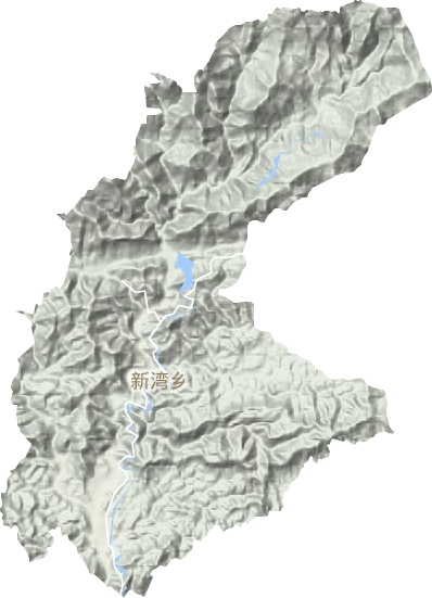 新湾乡地形地图
