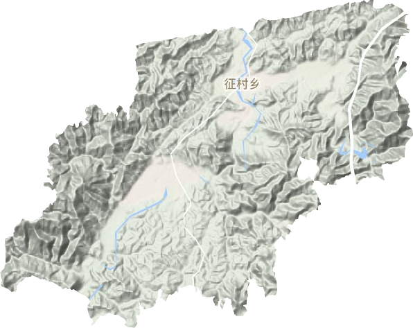 征村乡地形地图