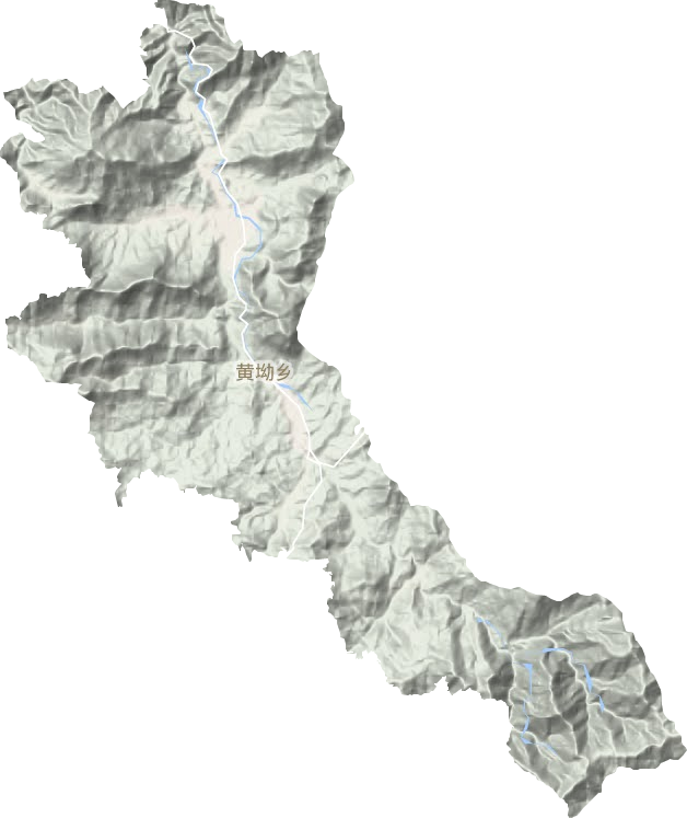 黄坳乡地形地图