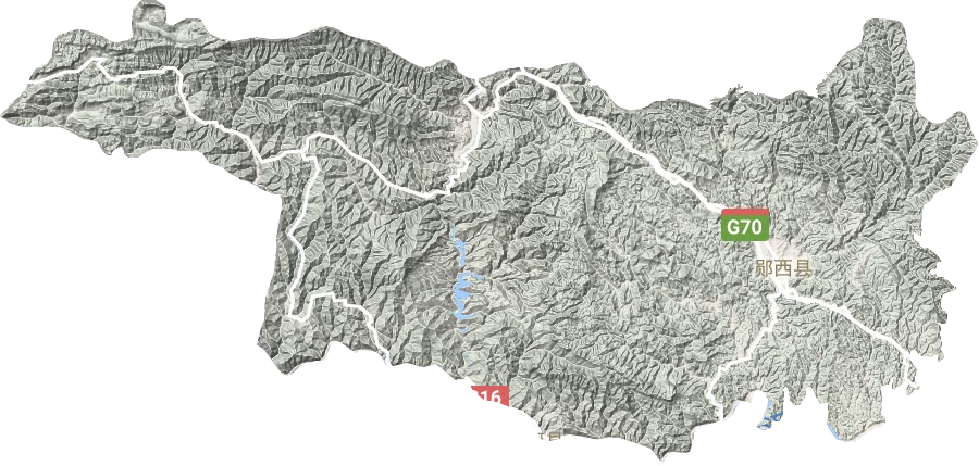 郧西县地形地图