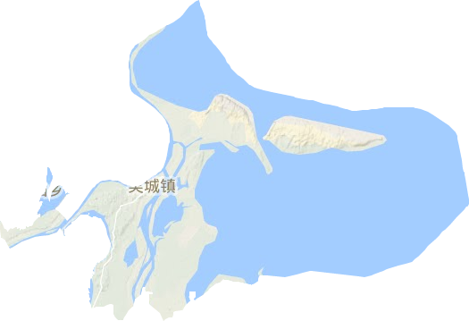 吴城镇地形地图