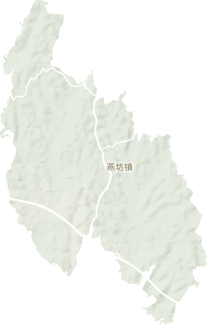 燕坊镇地形地图