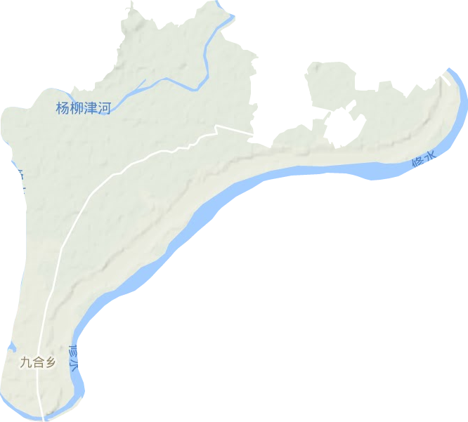 九合乡地形地图