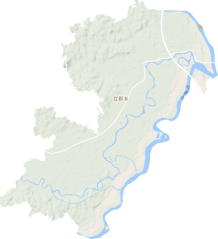 立新乡地形地图