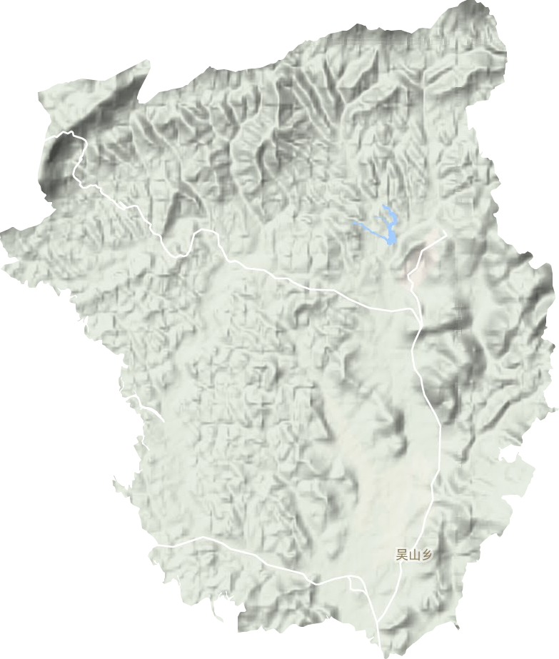 吴山镇地形地图