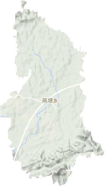 高塘乡地形地图
