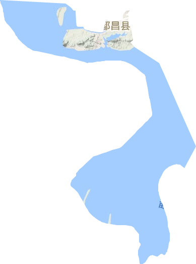 都昌镇地形地图