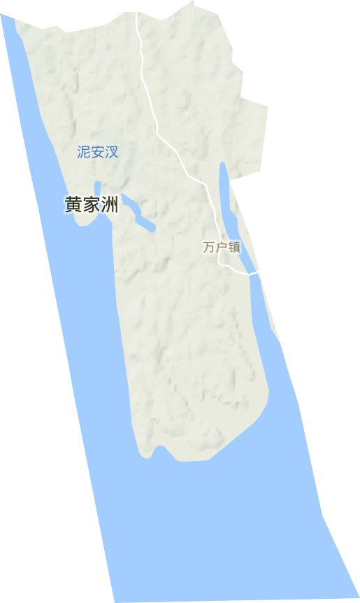 万户镇地形地图