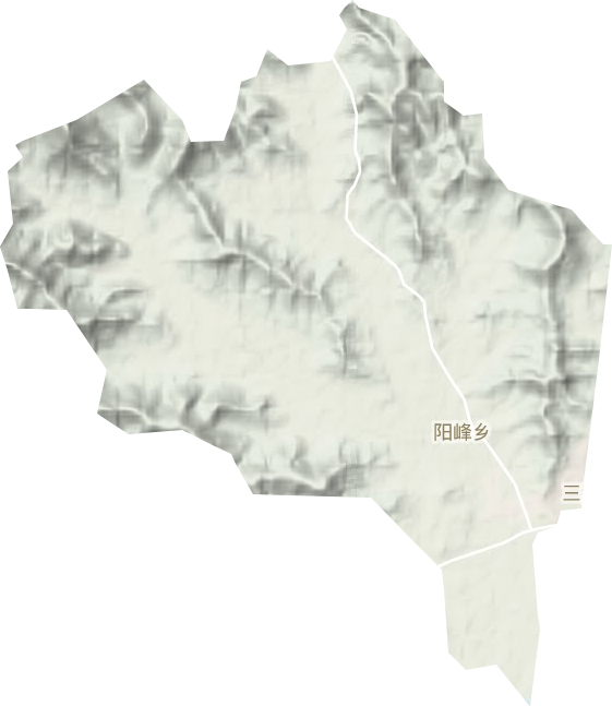 阳峰乡地形地图