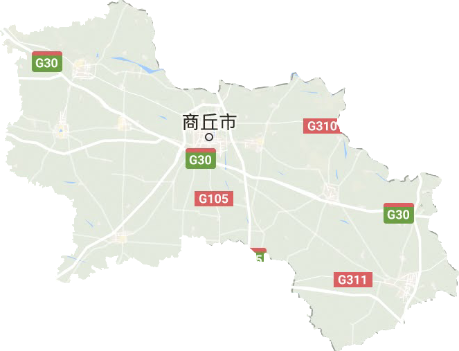 商丘市地形地图