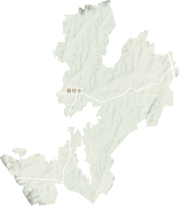 春桥乡地形地图