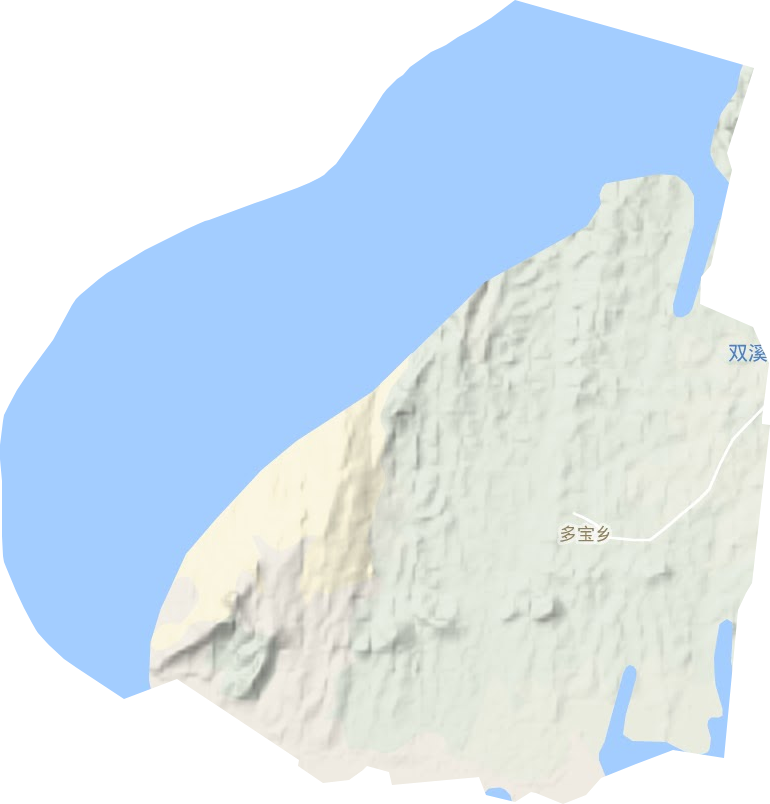 多宝乡地形地图