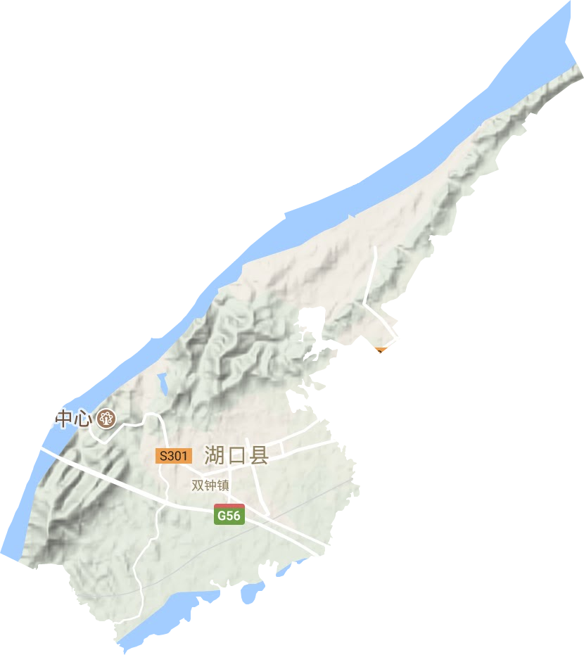 双钟镇地形地图