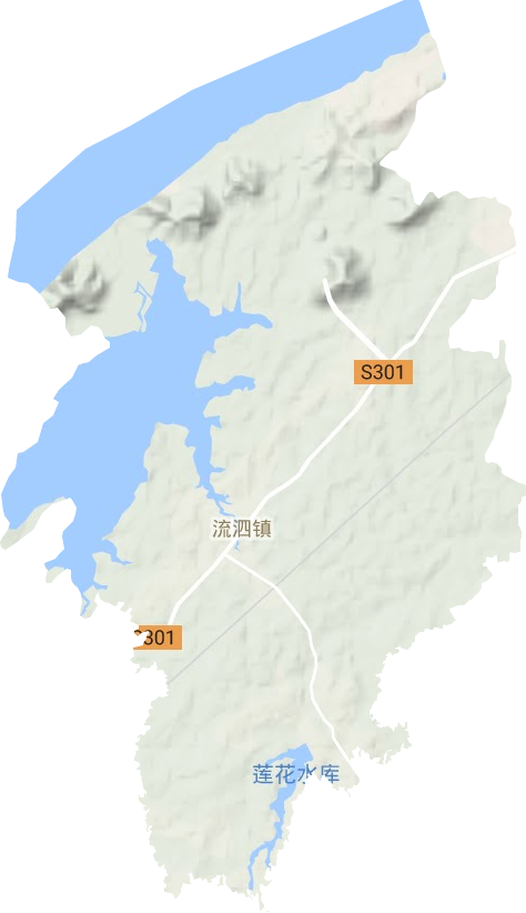 流泗镇地形地图