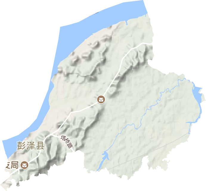 龙城镇地形地图