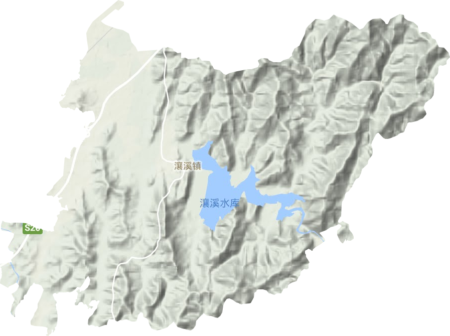 瀼溪镇地形地图