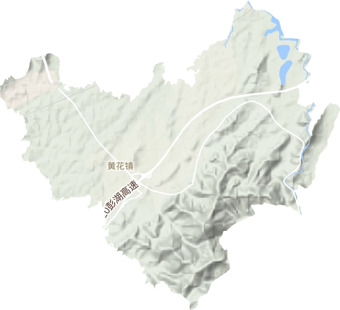 黄花镇地形地图