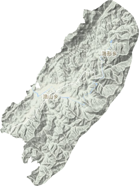 浩山乡地形地图