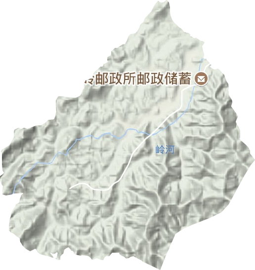 上十岭综合垦殖场地形地图