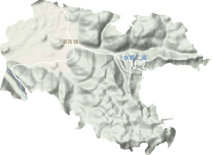 肇陈镇地形地图