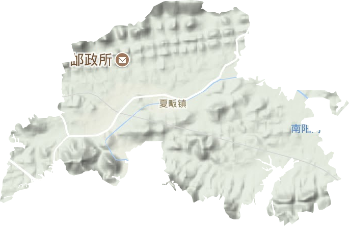 夏畈镇地形地图