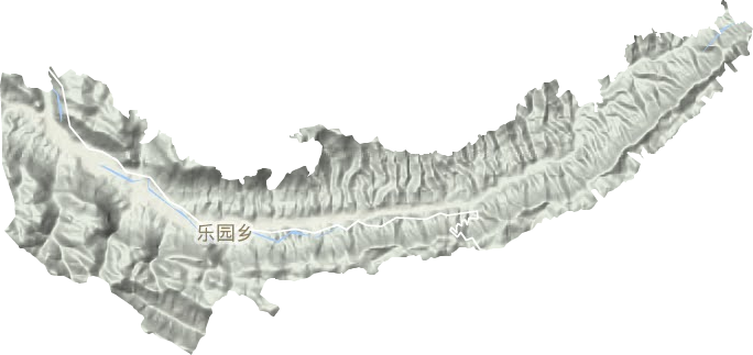 乐园乡地形地图