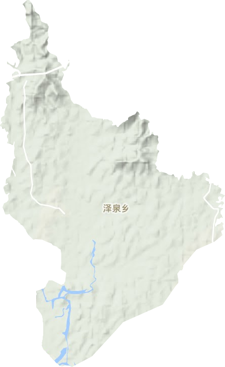 泽泉乡地形地图