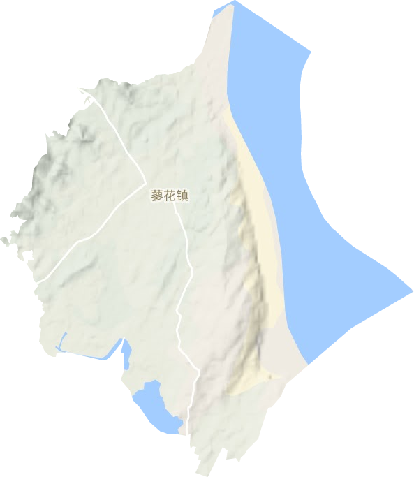 星子镇地形地图