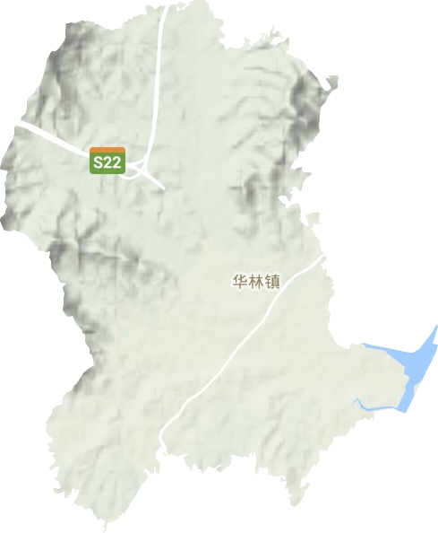 华林镇地形地图