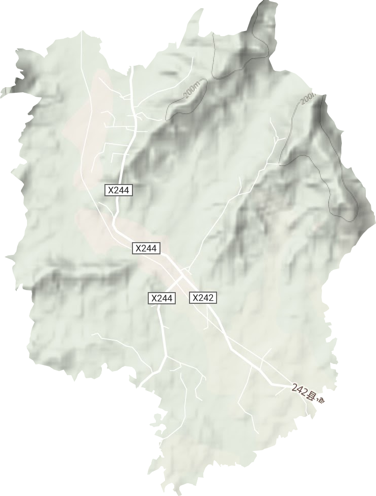 横塘镇地形地图