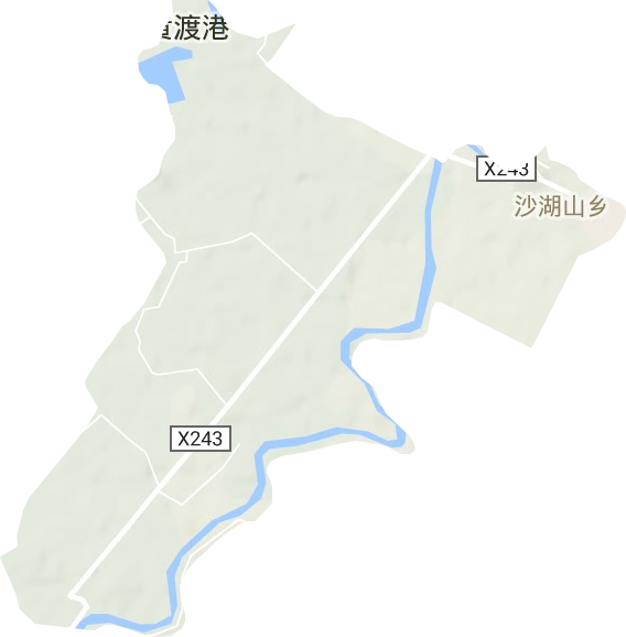 沙湖山管理处地形地图