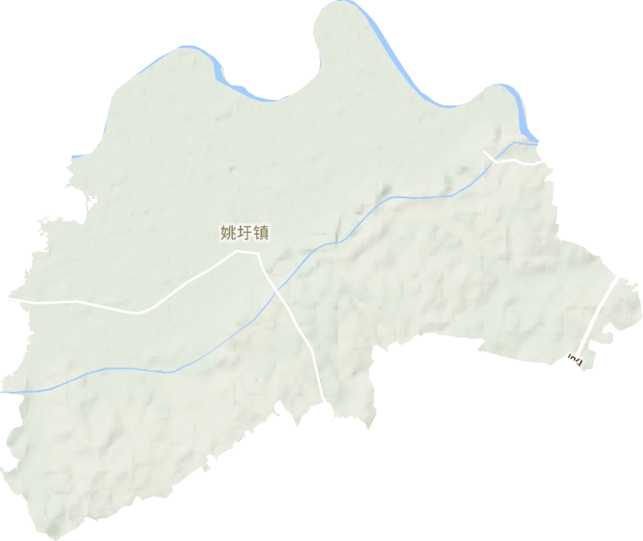 姚圩镇地形地图