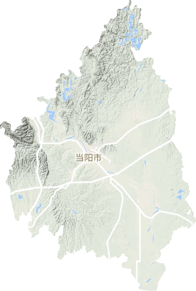 当阳市地形地图