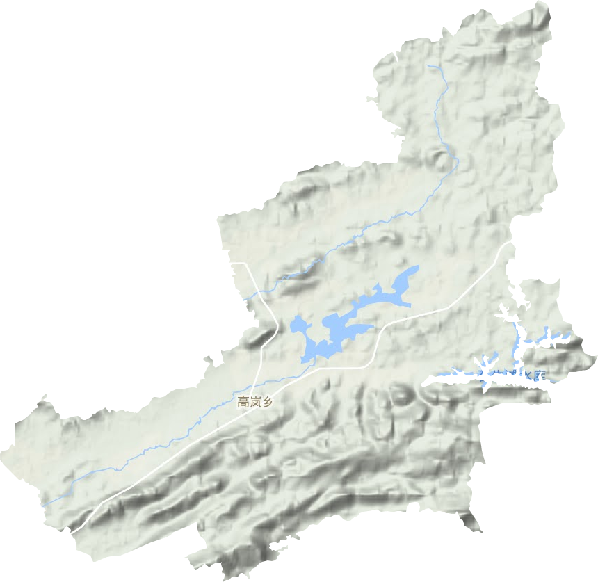 高岚乡地形地图