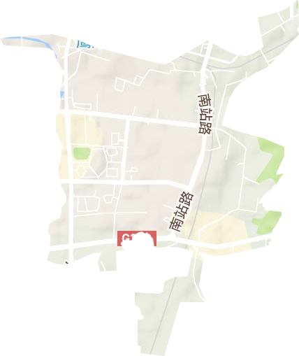 东湖街道地形地图