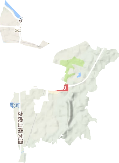 四青街道地形地图