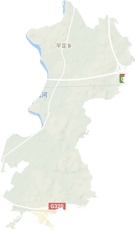 平定乡地形地图