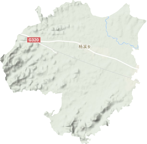 杨溪乡地形地图