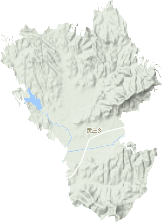 黄庄乡地形地图