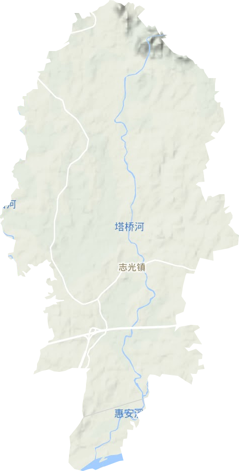 志光镇地形地图