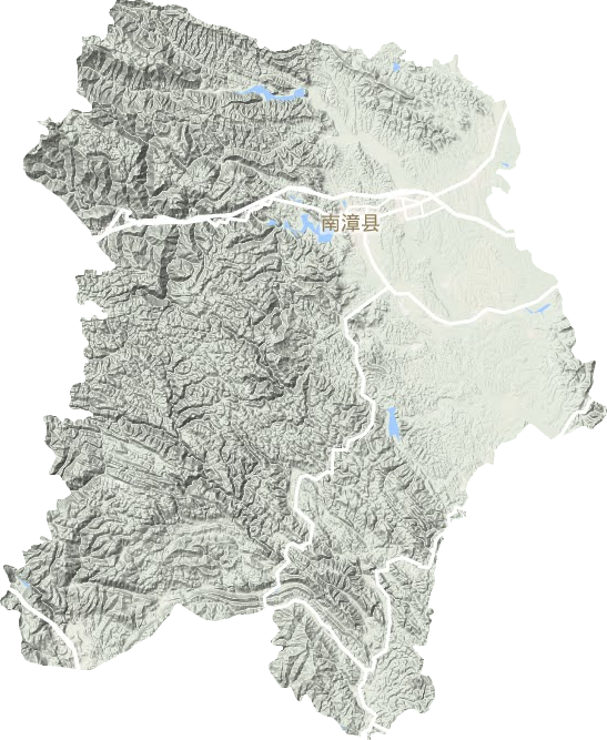 南漳县地形地图