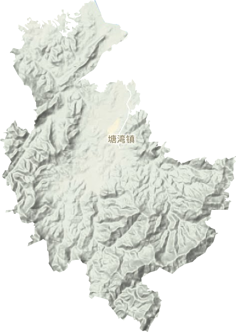 塘湾镇地形地图